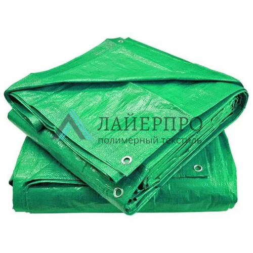 Тент тарпаулин 10х10 90 гр/м2 зеленый-зеленый